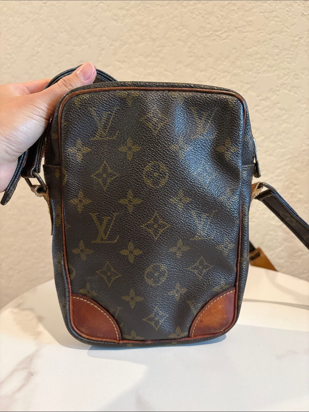 Sold Louis Vuitton Danube Mini Brown Monogram LV Crossbody Bag - Picture 6 of 14